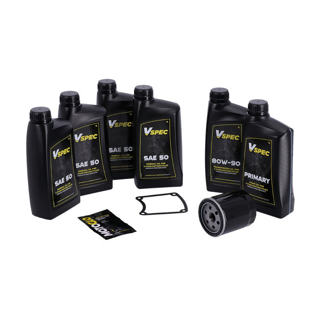MCS, ''Big Oil'' service kit. Mineral SAE50. Black filter