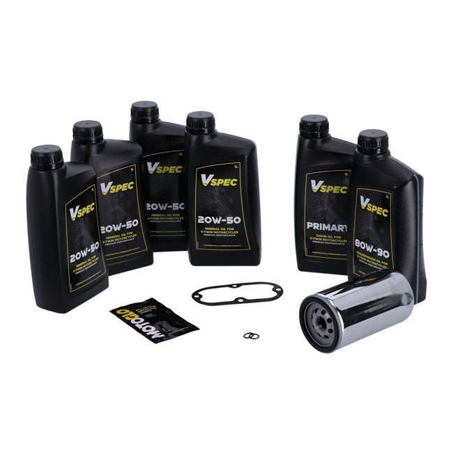 MCS, ''Big Oil'' service kit. Full synthetic. Chrome filter