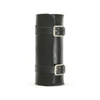 Longride, genuine leather tool roll 4L. Smooth black