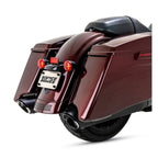 Vance & Hines, 4" Twin Slash Round slip-on mufflers. Black