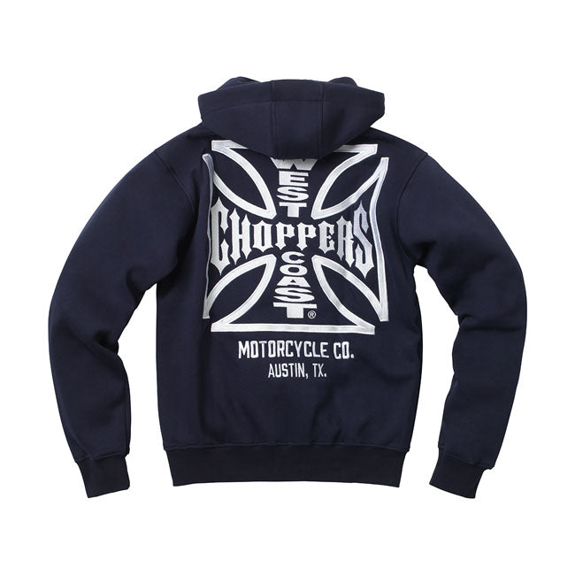 WCC OG ATX zip hoodie navy blue