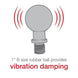 Adaptor cu bilă RAM® cu postament filetat M10-1.25