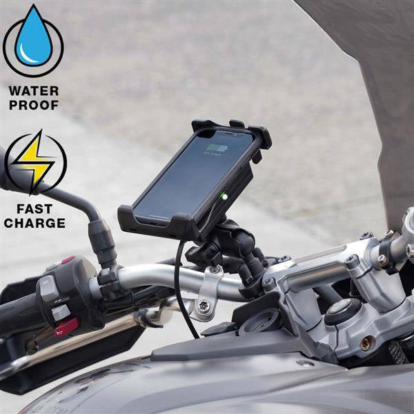 RAM® Quick-Grip™ 15W Suport de încărcare wireless rezistent la apă cu încărcător