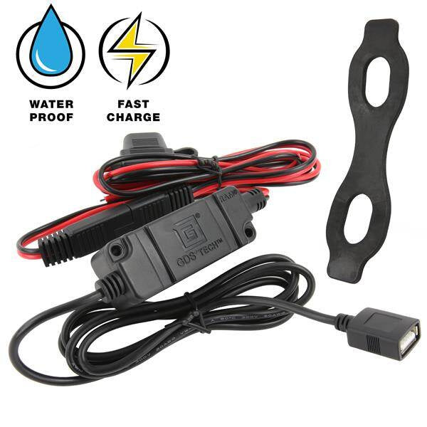 RAM® Quick-Grip™ 15W Waterproof Wireless Charging Handlebar Mount