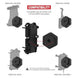 RAM® Tough-Claw™ Mică bază de clemă cu adaptor Vibe-Safe™