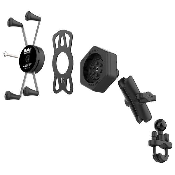 RAM® X-Grip® Suport mare pentru telefon cu Vibe-Safe™ și bază U-Bolt - Mediu