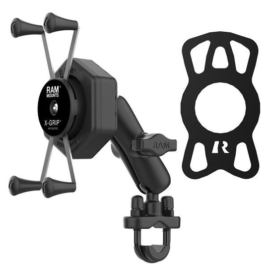 RAM® X-Grip® Suport mare pentru telefon cu Vibe-Safe™ și bază U-Bolt - Mediu