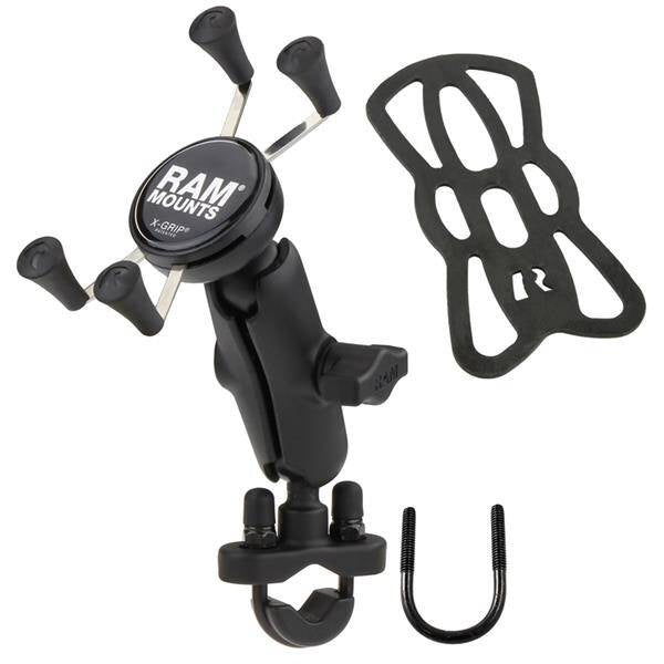 RAM® X-Grip® Suport pentru telefon cu bază U-Bolt pentru ghidon - Mediu