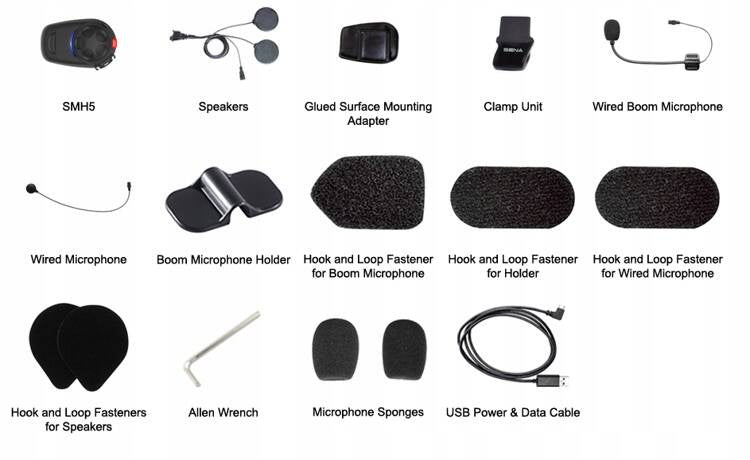 SENA SMH5D Motorcycle INTERCOM Dual BLUETOOTH 3.0 |400M For 2 Helmets
