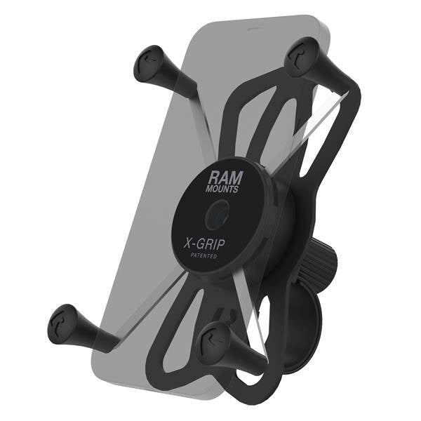 Suport mare pentru telefon RAM® X-Grip® cu bază de ghidon RAM® Tough-Strap™