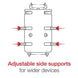 Suport pentru telefon RAM® Quick-Grip™ XL cu Vibe-Safe™ și bază U-Bolt - scurt