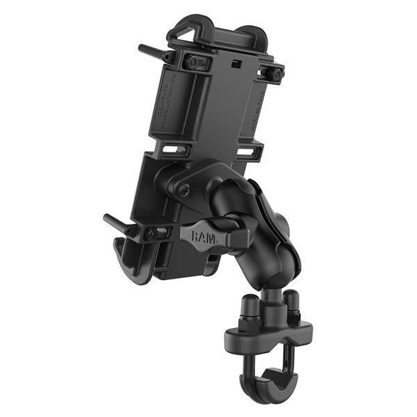 Suport pentru telefon RAM® Quick-Grip™ XL cu bază U-Bolt pentru ghidon - scurt