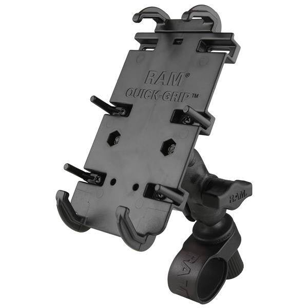 Suport pentru telefon RAM® Quick-Grip™ XL cu bază de ghidon RAM® Tough-Strap™