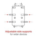 Suport pentru telefon RAM® Quick-Grip™ XL cu bază de ghidon RAM® Tough-Strap™