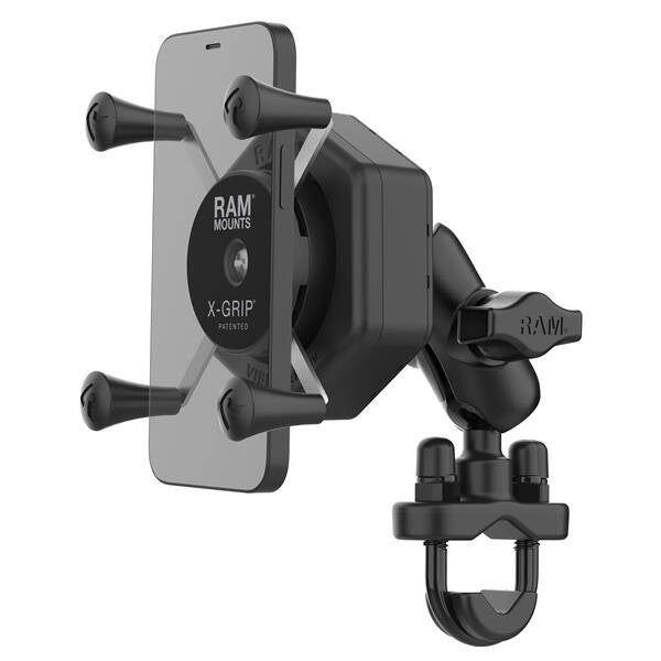 Suport pentru telefon RAM® X-Grip® cu Vibe-Safe™ și bază U-Bolt - scurt