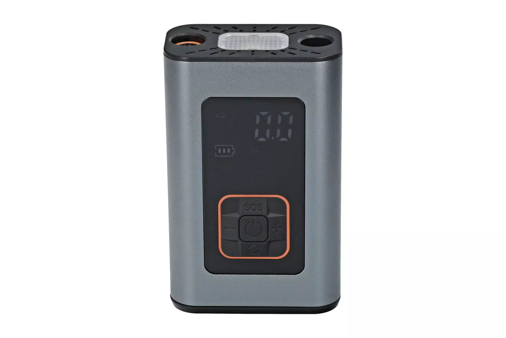 Compresor moto portabil 12V LCD + powerbank 4000 mAh