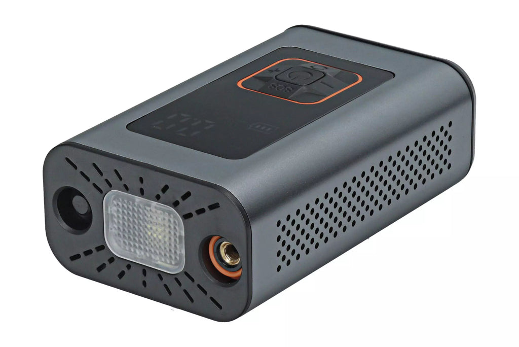 Compresor moto portabil 12V LCD + powerbank 4000 mAh