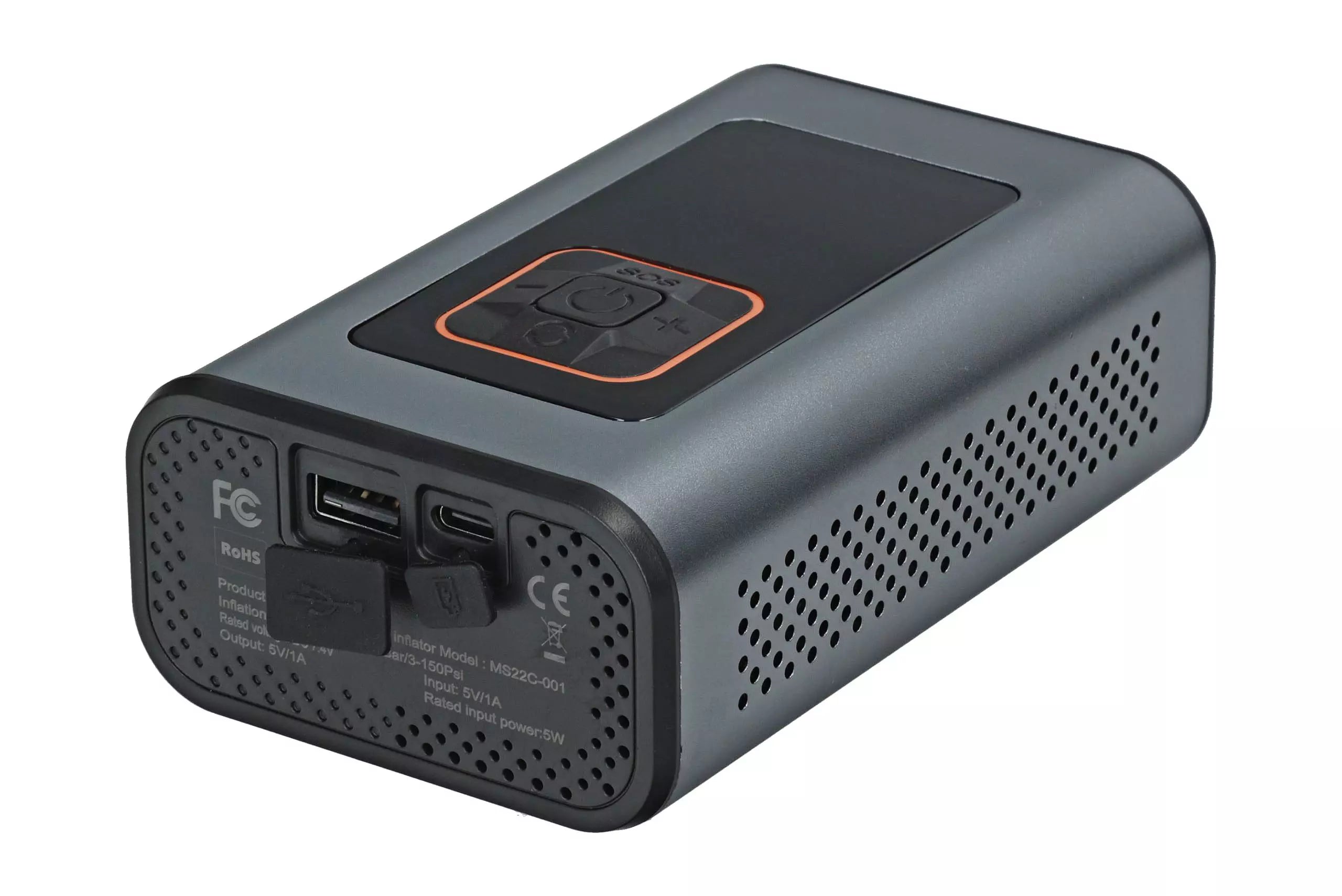 Compresor moto portabil 12V LCD + powerbank 4000 mAh