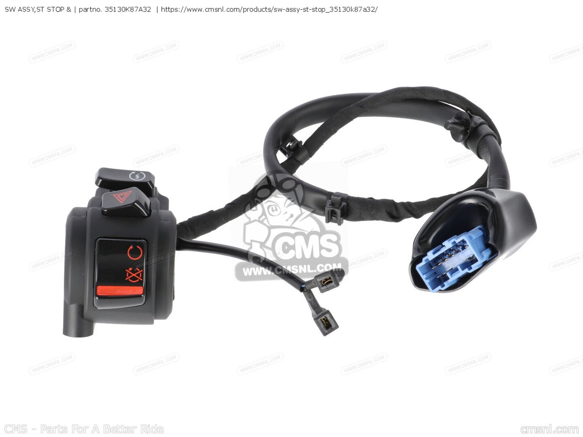 Honda OEM Switch Assembly 35130-K87-A32 - CMX300 500 Rebel 20-24